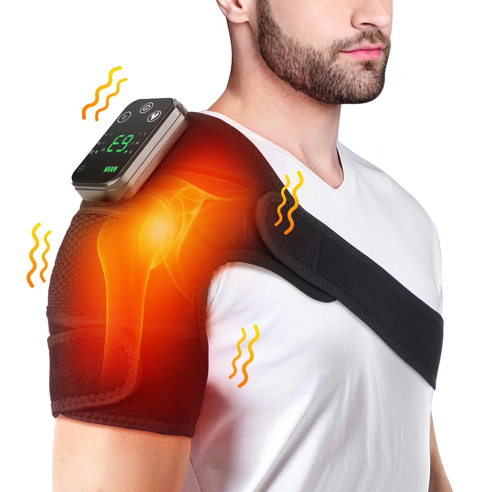PerformWell Tri Zone Heated Massage Brace